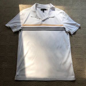 White Striped Polo